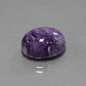 Caroite naturale viola da 7,53 ct, taglio ovale, opaco