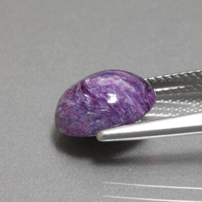 Charoite Viola naturale da 3.15 ct, Taglio ovale, Opaco