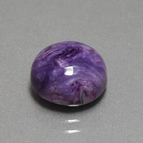 Charoite Viola naturale da 4.18 ct, Taglio rotondo, Opaco