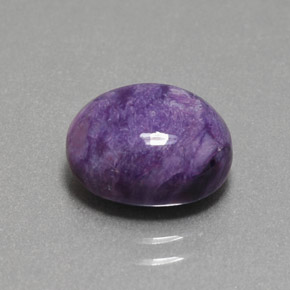 Caroite viola naturale da 4,08 ct, taglio ovale, opaco