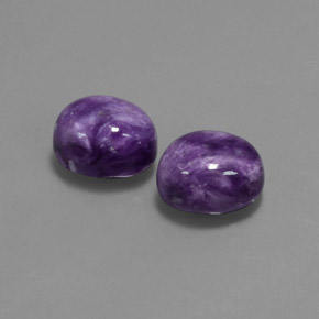 Caroite naturale viola da  ct, taglio ovale, opaco