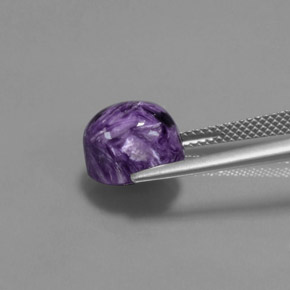 Charoite Viola naturale da 4.74 ct, Taglio ovale, Opaco