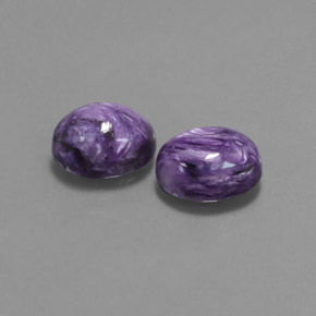 Caroite naturale viola da  ct, taglio ovale, opaco