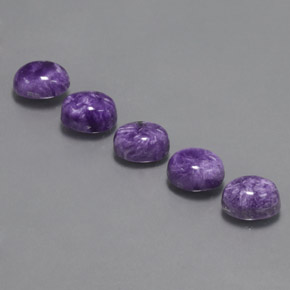 Caroite naturale viola da  ct, taglio ovale, opaco