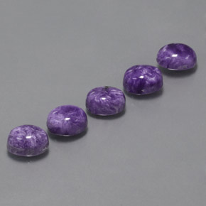 Caroite naturale viola da  ct, taglio ovale, opaco