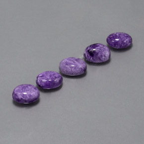Caroite naturale viola da  ct, taglio ovale, opaco