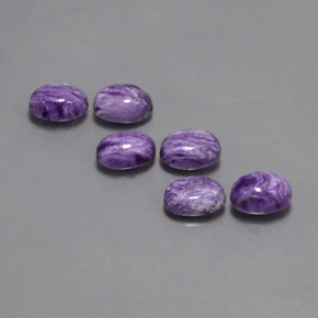 Caroite naturale viola da  ct, taglio ovale, opaco