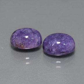 Caroite naturale viola da  ct, taglio ovale, opaco