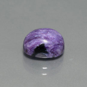 Caroite viola naturale da 2,72 ct, taglio ovale, opaco