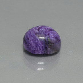 Charoite Viola naturale da 2.60 ct, Taglio ovale, Opaco