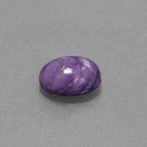Charoite Viola naturale da 1.54 ct, Taglio ovale, Opaco