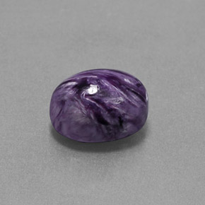 Charoite Viola naturale da 3.25 ct, Taglio ovale, Opaco