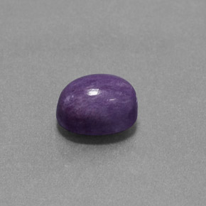 Caroite naturale viola da 1,84 ct, taglio ovale, opaco