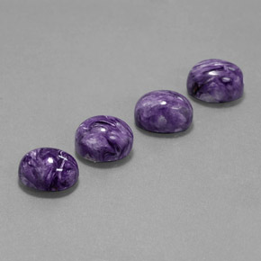 Caroite naturale viola da  ct, taglio ovale, opaco