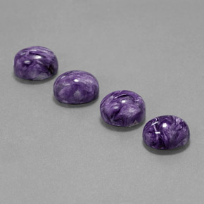 Caroite naturale viola da  ct, taglio ovale, opaco
