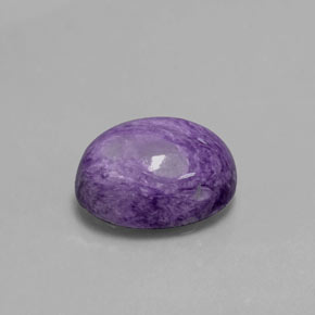Caroite naturale viola da 4,08 ct, taglio ovale, opaco