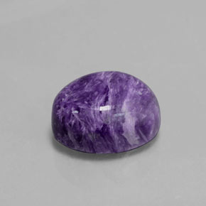 Charoite Viola naturale da 5.09 ct, Taglio ovale, Opaco