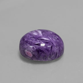 Charoite Viola naturale da 5.14 ct, Taglio ovale, Opaco