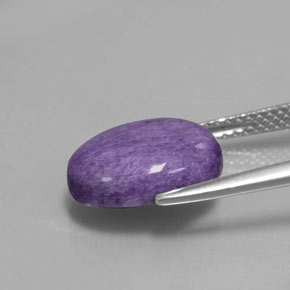 Charoite Viola naturale da 3.76 ct, Taglio ovale, Opaco