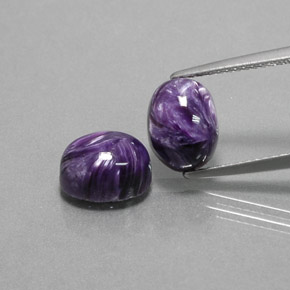 Caroite naturale viola da  ct, taglio ovale, opaco