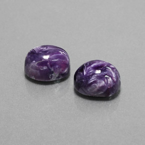 Caroite naturale viola da  ct, taglio ovale, opaco