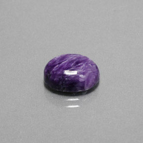 Caroite naturale viola da 3,35 ct, taglio ovale, opaco