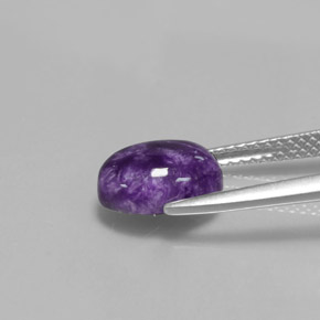 Charoite Viola naturale da 2.00 ct, Taglio ovale, Opaco