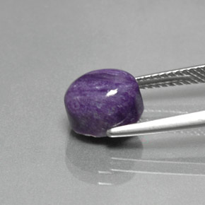 Charoite Viola naturale da 3.24 ct, Taglio ovale, Opaco