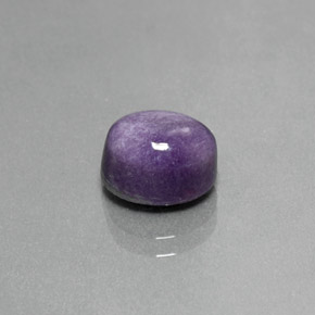 Caroite naturale viola da 2,51 ct, taglio ovale, opaco