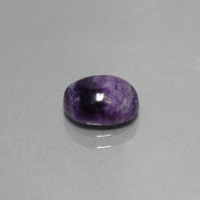 Charoite Viola naturale da 1.84 ct, Taglio ovale, Opaco