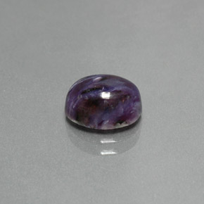 Caroite viola naturale da 2,11 ct, taglio ovale, opaco
