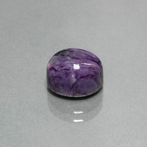Charoite Viola naturale da 3.12 ct, Taglio ovale, Opaco