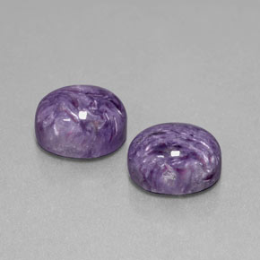 Caroite naturale viola da  ct, taglio ovale, opaco