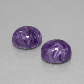 Caroite naturale viola da  ct, taglio ovale, opaco