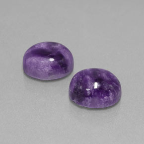 Caroite naturale viola da  ct, taglio ovale, opaco