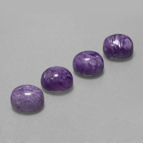 Caroite naturale viola da  ct, taglio ovale, opaco