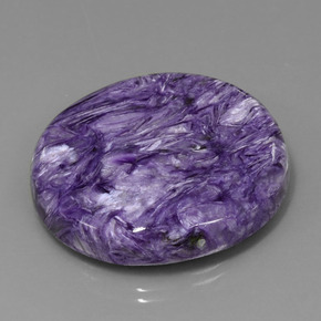 Charoite Viola naturale da 74.39 ct, Taglio rotondo, Opaco