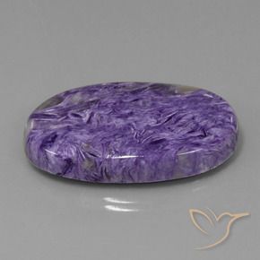 Charoite Viola scuro naturale da 58.38 ct, Ovale, Opaco