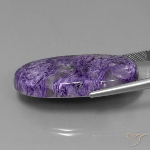 Charoite Velluto Viola Viola naturale da 50.99 ct, Taglio ovale, Opaco