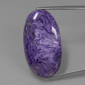 Caroite naturale viola da 41,37 ct, taglio ovale, opaco