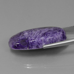 Caroite naturale viola da 41,37 ct, taglio ovale, opaco