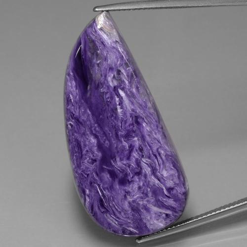 Charoite Viola medio-scuro naturale da 32.38 ct, Forma fantasia, Opaco