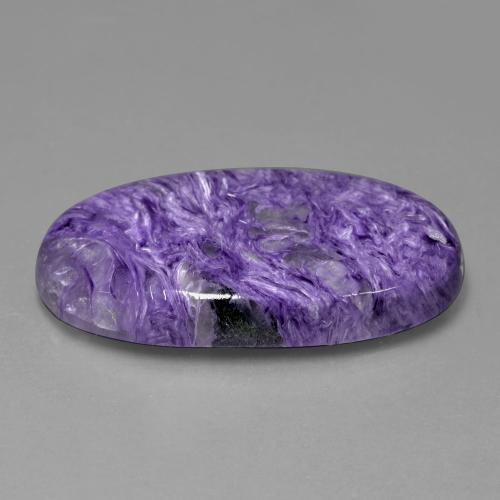 Caroite naturale viola da 49,22 ct, taglio ovale, opaco