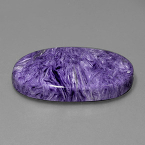 Caroite naturale viola da 53,84 ct, taglio ovale, opaco