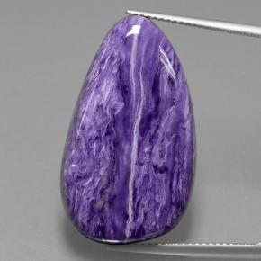 Charoite Viola naturale da 25,20 ct, Forma fantasia, Opaco
