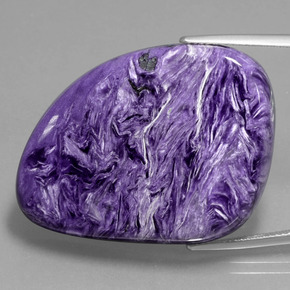 Charoite Viola naturale da 63.04 ct, Forma fantasia, Opaco