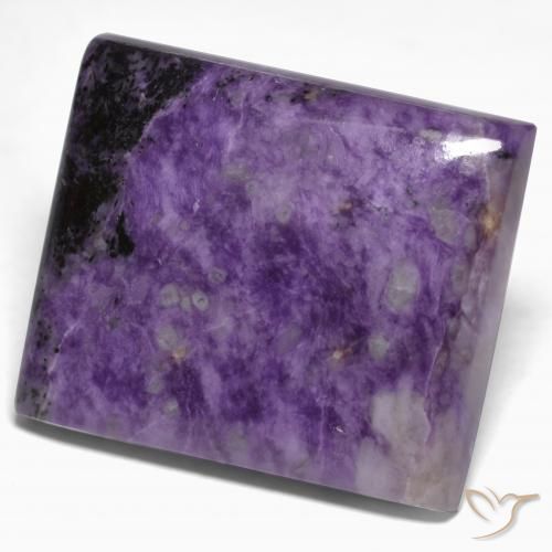 Charoite Velluto Viola Viola naturale da 28.73 ct, Taglio a baguette, Opaco