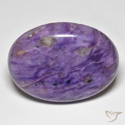 41.77ct Naturale Velluto Viola Viola Charoite, Ovale, Opaco
