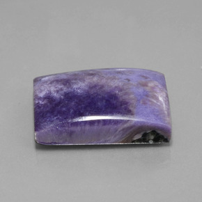 Charoite Viola medio-scuro naturale da 45.37 ct, Taglio a baguette, Opaco