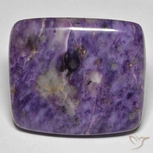 50.09ct Naturale Viola scuro Charoite, Cuscino, Opaco